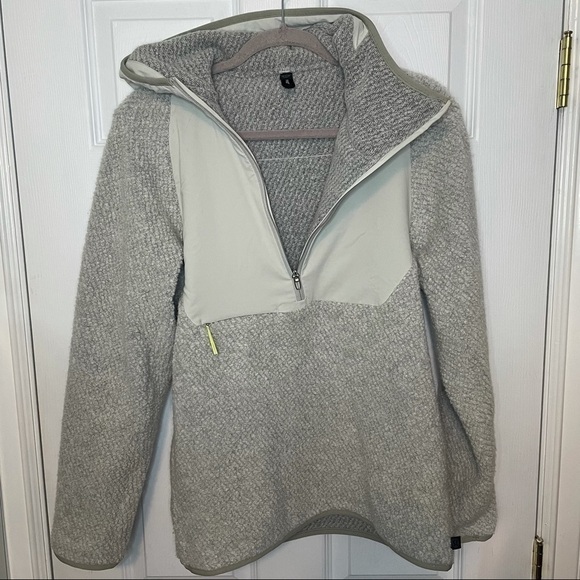 LULULEMON Rare Grey Cozy 3/4 Zip Up Hoodie Pullover Sweater Jacket XS men’s - Picture 9 of 9